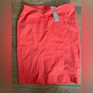 NWT Van Heusen Coral Pencil Skirt with Stretch Sz 2 Classic
